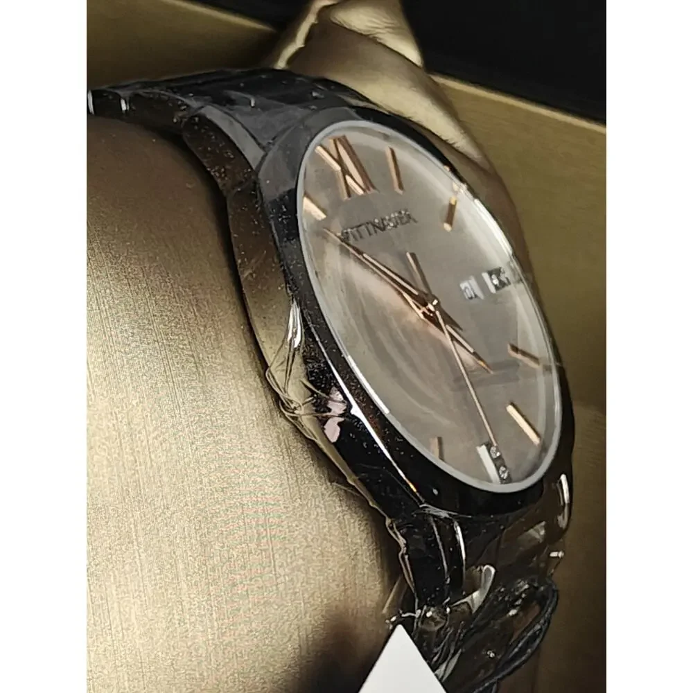 Nwt Wittnauer $525 WN3098 Store Display 9.7 /10 Men's Monserrat White Dial Watch